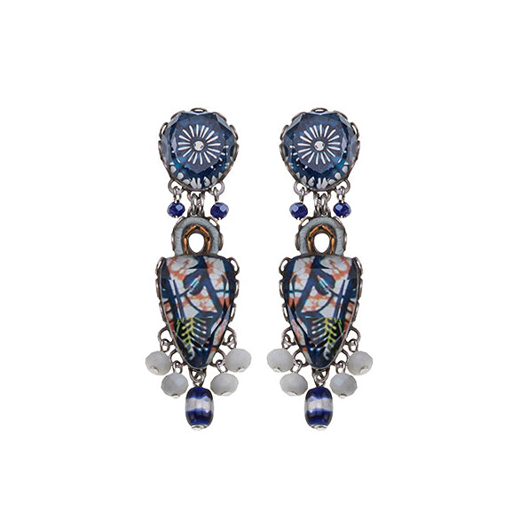 Ayala Bar Jewelry Ayala Bar Blue Domes Set, Casual Glass Earrings, Apollo