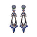 Ayala Bar Jewelry Ayala Bar Blue Domes Set, Long Blue Glass Earrings, Athena