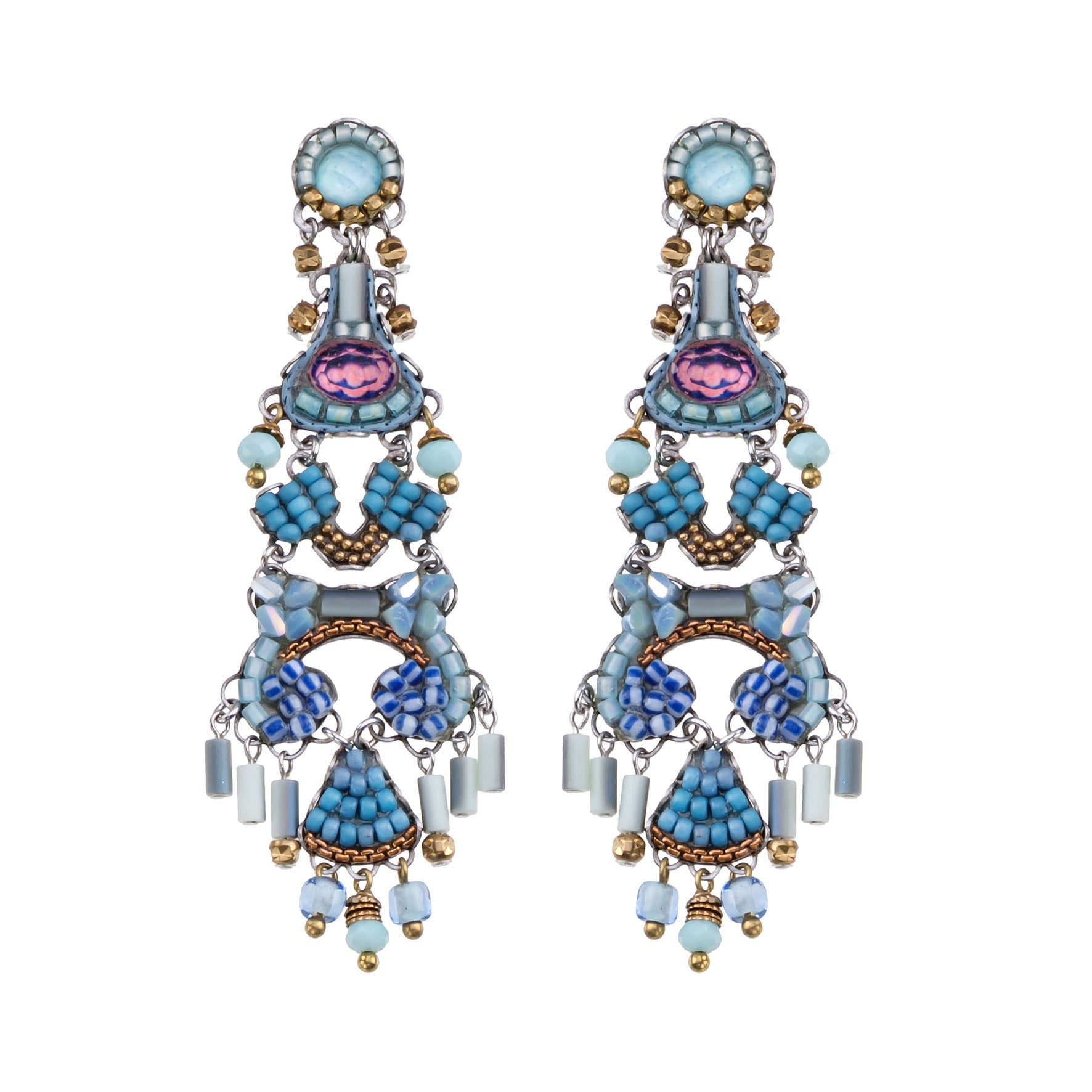 Ayala Bar Jewelry Ayala Bar Blue Elegant Earrings Blue Bird Set, Pigeon