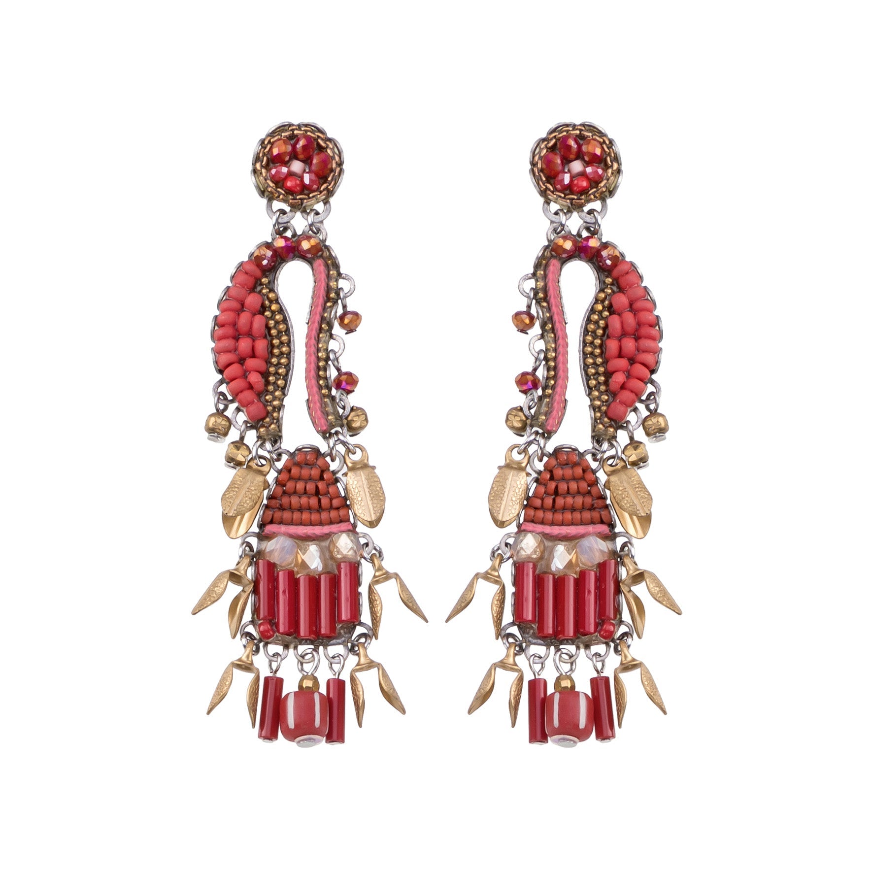 Ayala Bar Jewelry Ayala Bar Bohemian Earrings Radical Red Set, Pupa