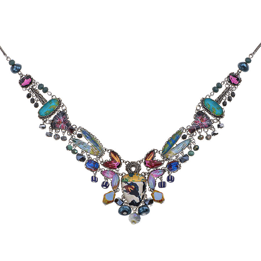 Ayala Bar Jewelry Ayala Bar Candy Twist Set, Artistic Glass Necklace, Peppermint