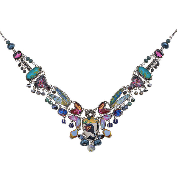Ayala Bar Jewelry Ayala Bar Candy Twist Set, Artistic Glass Necklace, Peppermint