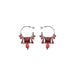Ayala Bar Jewelry Ayala Bar Crimson Fire Set,Beaded Hoop Earring,Homa