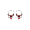 Ayala Bar Jewelry Ayala Bar Crimson Fire Set,Beaded Hoop Earring,Homa
