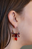 Ayala Bar Jewelry Ayala Bar Crimson Fire Set,Beaded Hoop Earring,Homa
