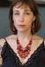 Ayala Bar Jewelry Ayala Bar Crimson Fire Set,Bold Necklace,Blaze