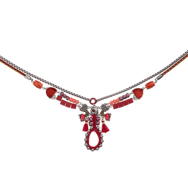 Ayala Bar Jewelry Ayala Bar Crimson Fire Set,Layered Necklace,Fuego