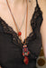 Ayala Bar Jewelry Ayala Bar Crimson Fire Set,Long Pendant Necklace,Brasier