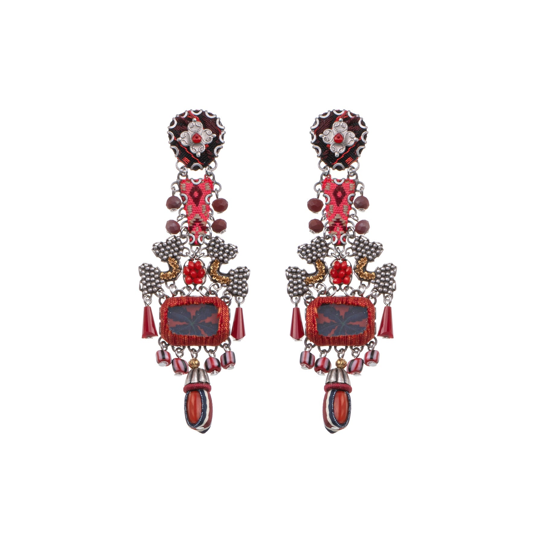 Ayala Bar Jewelry Ayala Bar Crimson Fire Set,Statement   Earring,Rogo