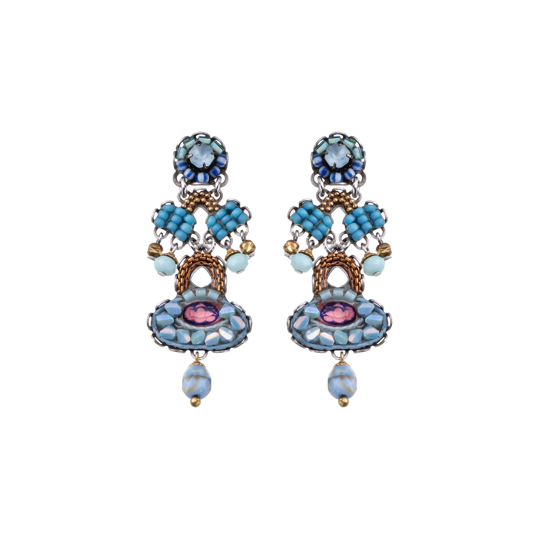 Ayala Bar Jewelry Ayala Bar Dainty Earrings Blue Bird Set, Falcon