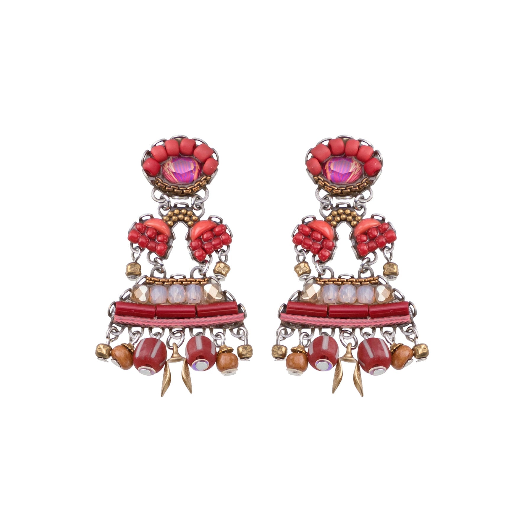 Ayala Bar Jewelry Ayala Bar Dainty Earrings Radical Red Set, Pirus