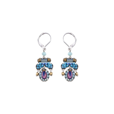Ayala Bar Jewelry Ayala Bar Dangling Earrings Blue Bird Set, Peacock