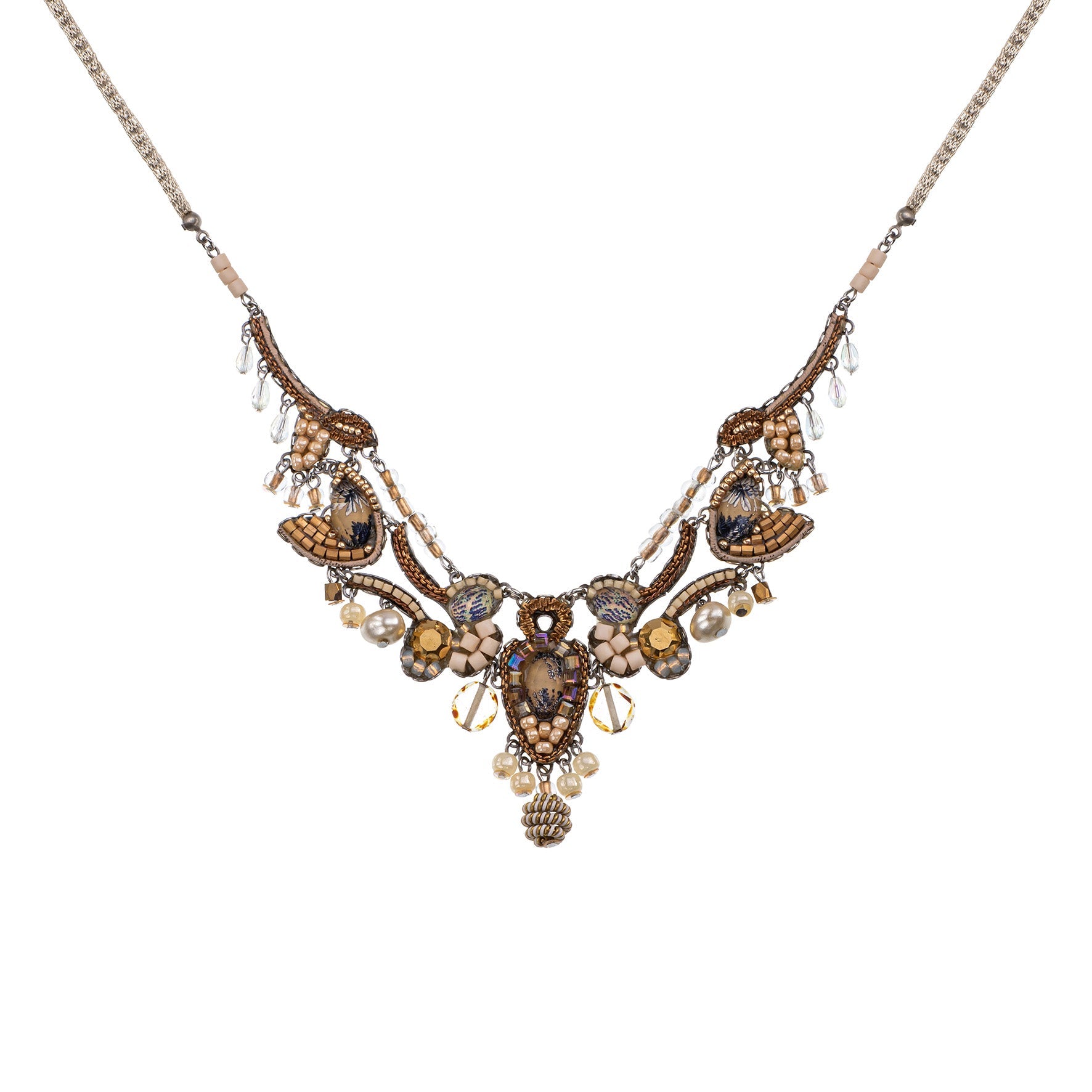 Ayala Bar Jewelry Ayala Bar Drops of Gold Set,Beaded   Necklace, Culma