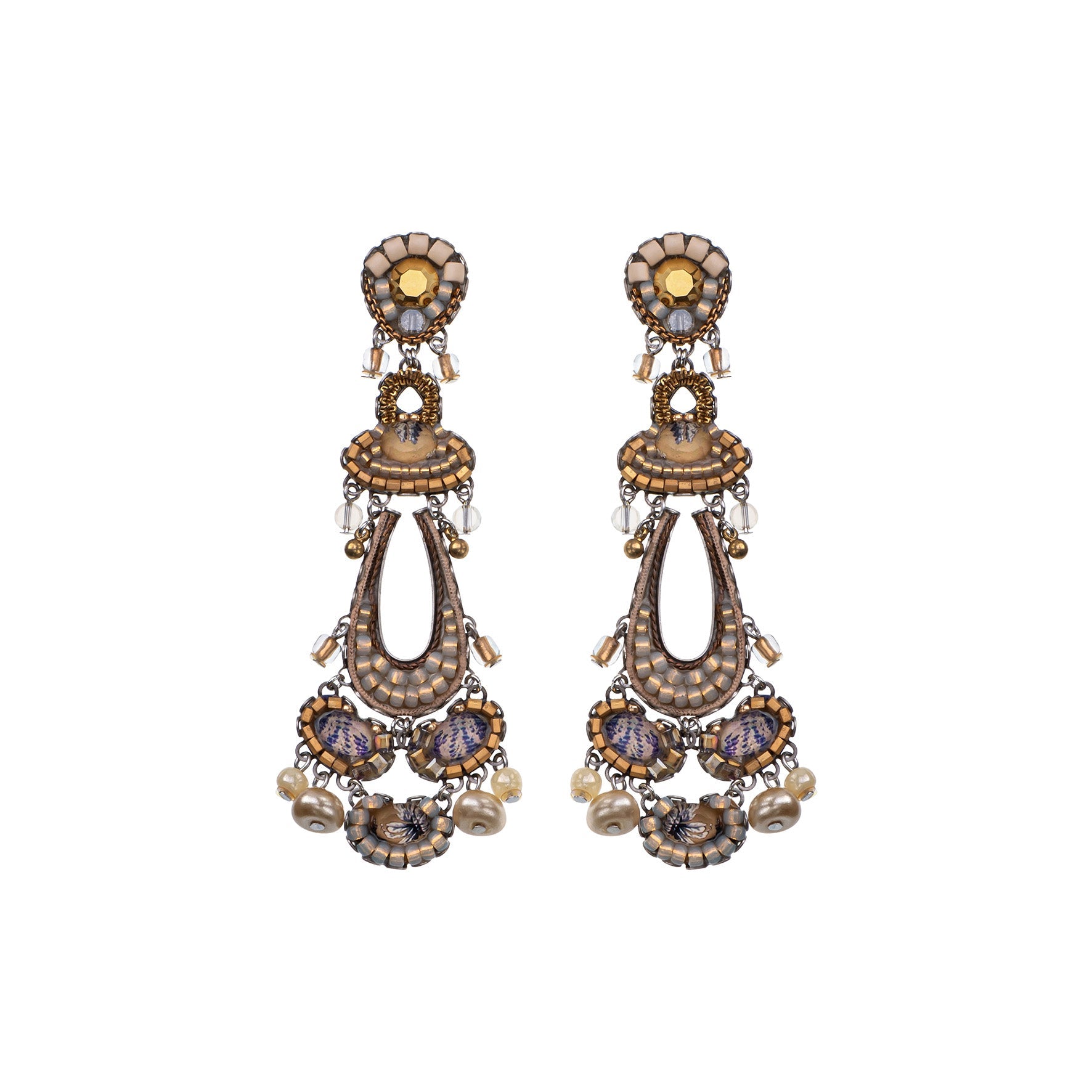 Ayala Bar Jewelry Ayala Bar Drops of Gold Set,Bold Earring,Tranquillita