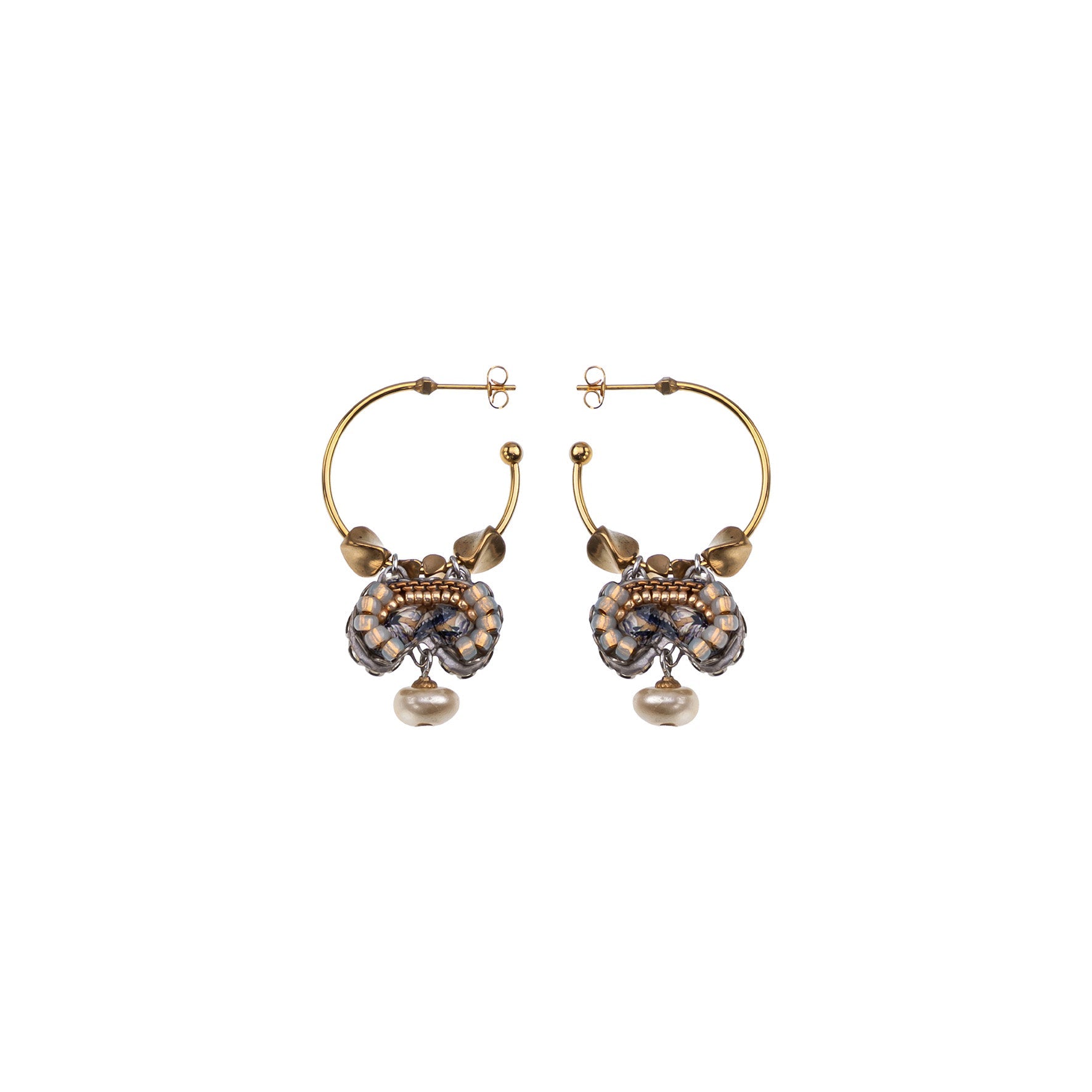 Ayala Bar Jewelry Ayala Bar Drops of Gold Set,Elegant Hoops Earring, Paix