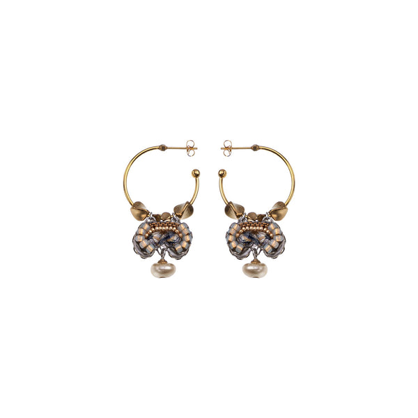 Ayala Bar Jewelry Ayala Bar Drops of Gold Set,Elegant Hoops Earring, Paix