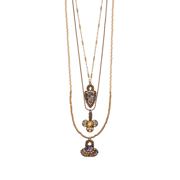 Ayala Bar Jewelry Ayala Bar Drops of Gold Set, Layered Long Necklace, Armonia