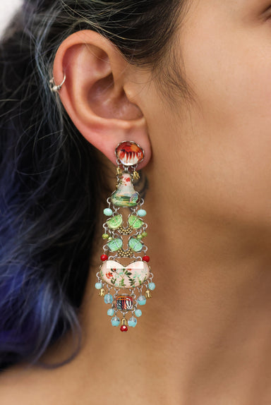 Ayala Bar Jewelry Ayala Bar Elegant Earrings Flower Garden   Set, Dahlia