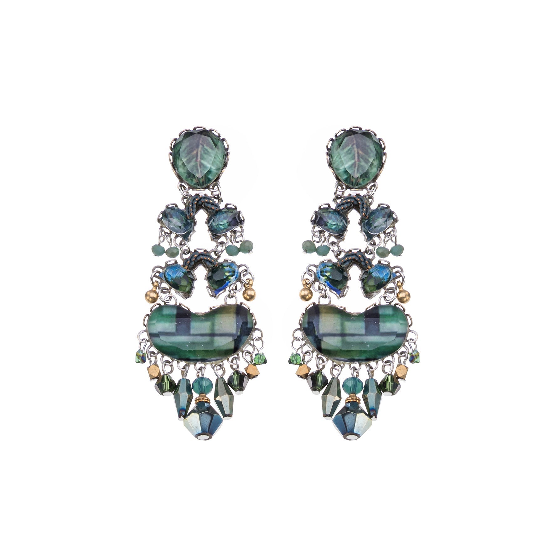 Ayala Bar Jewelry Ayala Bar Emerald Reflection Set, Auralis Earrings
