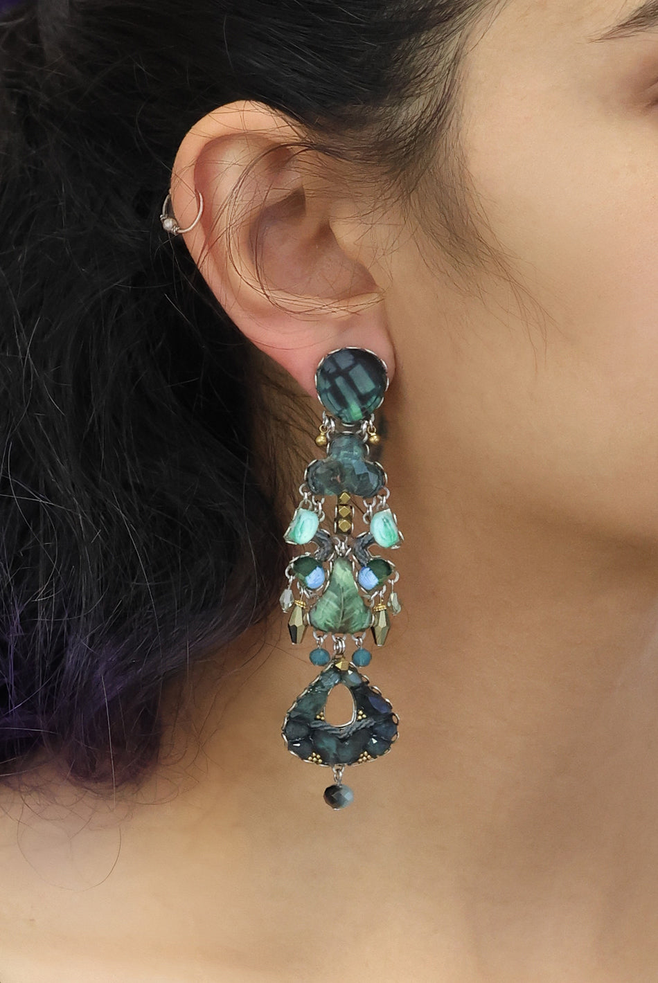 Ayala Bar Jewelry Ayala Bar Emerald Reflection Set, Elowen Earrings