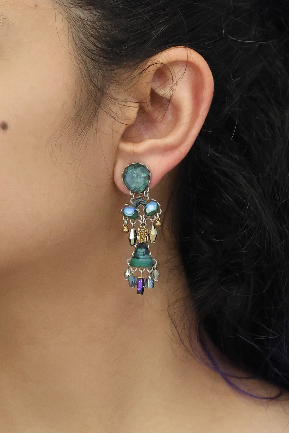Ayala Bar Jewelry Ayala Bar Emerald Reflection Set, Jadiva Earrings