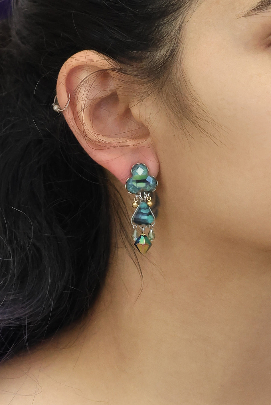 Ayala Bar Jewelry Ayala Bar Emerald Reflection Set, Luniverde Earrings
