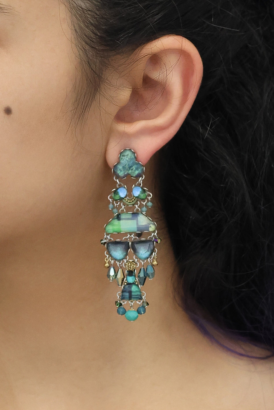 Ayala Bar Jewelry Ayala Bar Emerald Reflection Set, Mossira Earrings