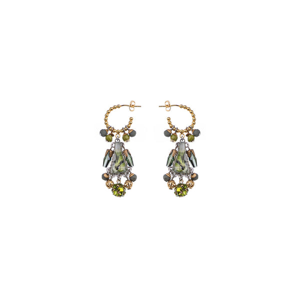 Ayala Bar Jewelry Ayala Bar Forest Reflection Set,Glass Hoop Earring, Glon