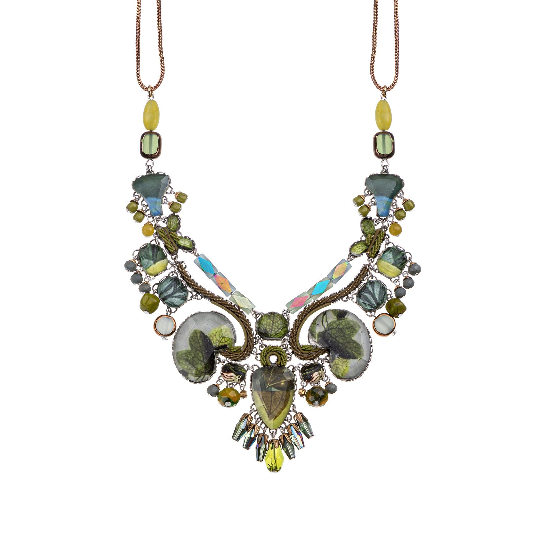 Ayala Bar Jewelry Ayala Bar Forest Reflection Set,Glass Necklace,Seetang
