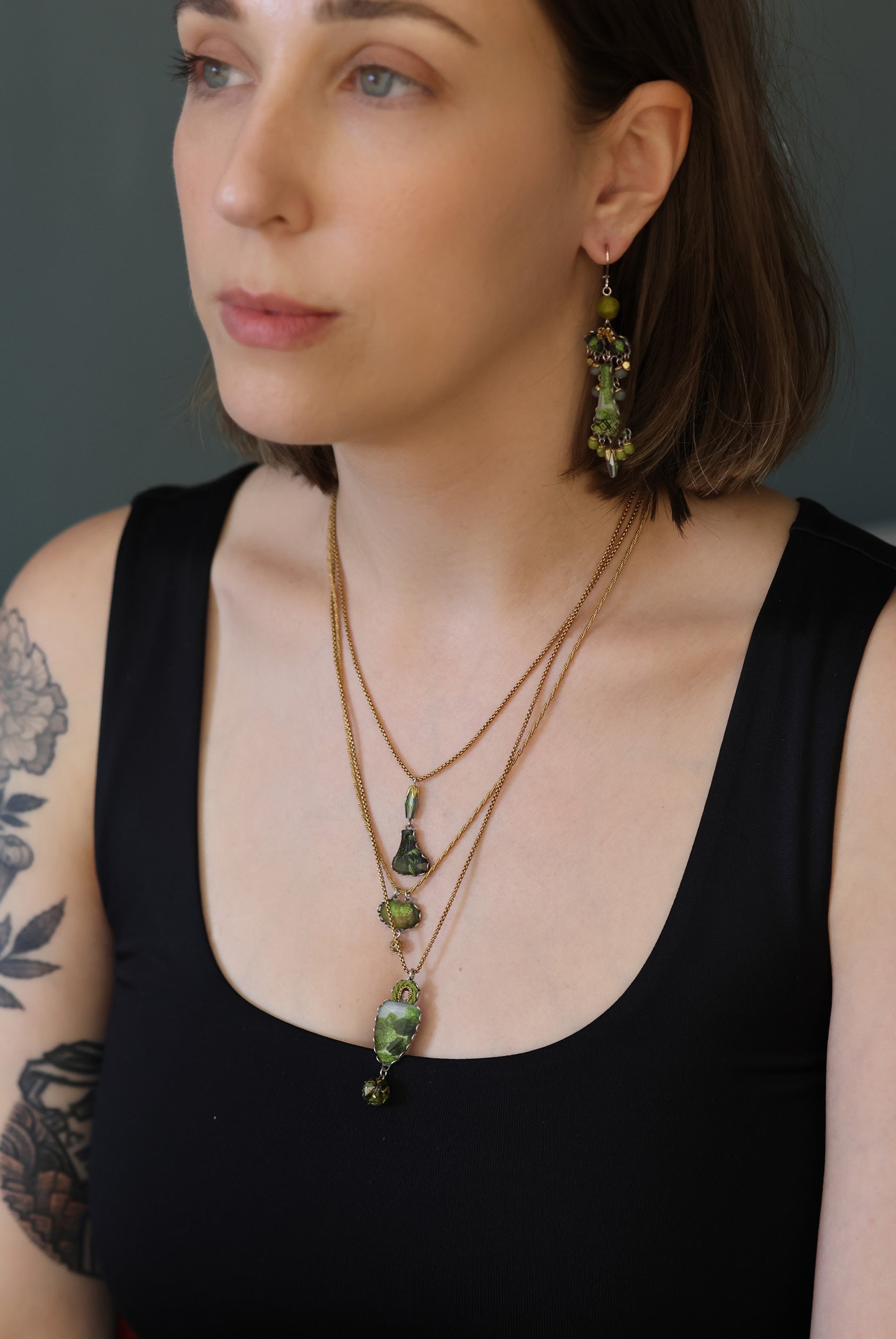 Ayala Bar Jewelry Ayala Bar Forest Reflection Set,Layered Pendant Necklace, Kaiso