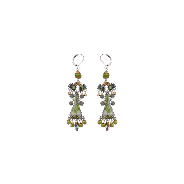 Ayala Bar Jewelry Ayala Bar Forest Reflection Set,Long  Dangle Earring, Kelp