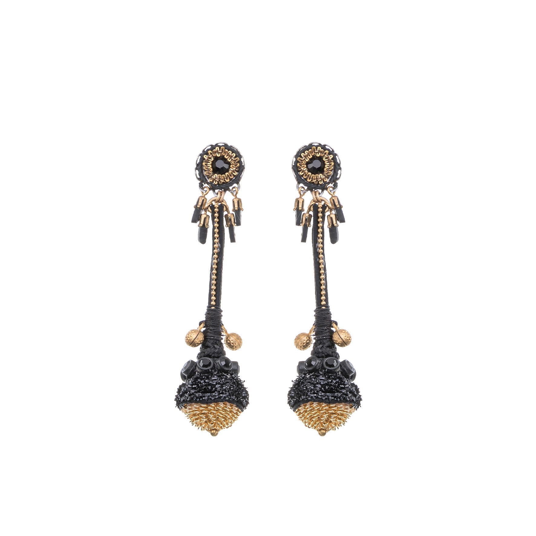 Ayala Bar Jewelry Ayala Bar Gilded Black Set, Ebonia Earrings
