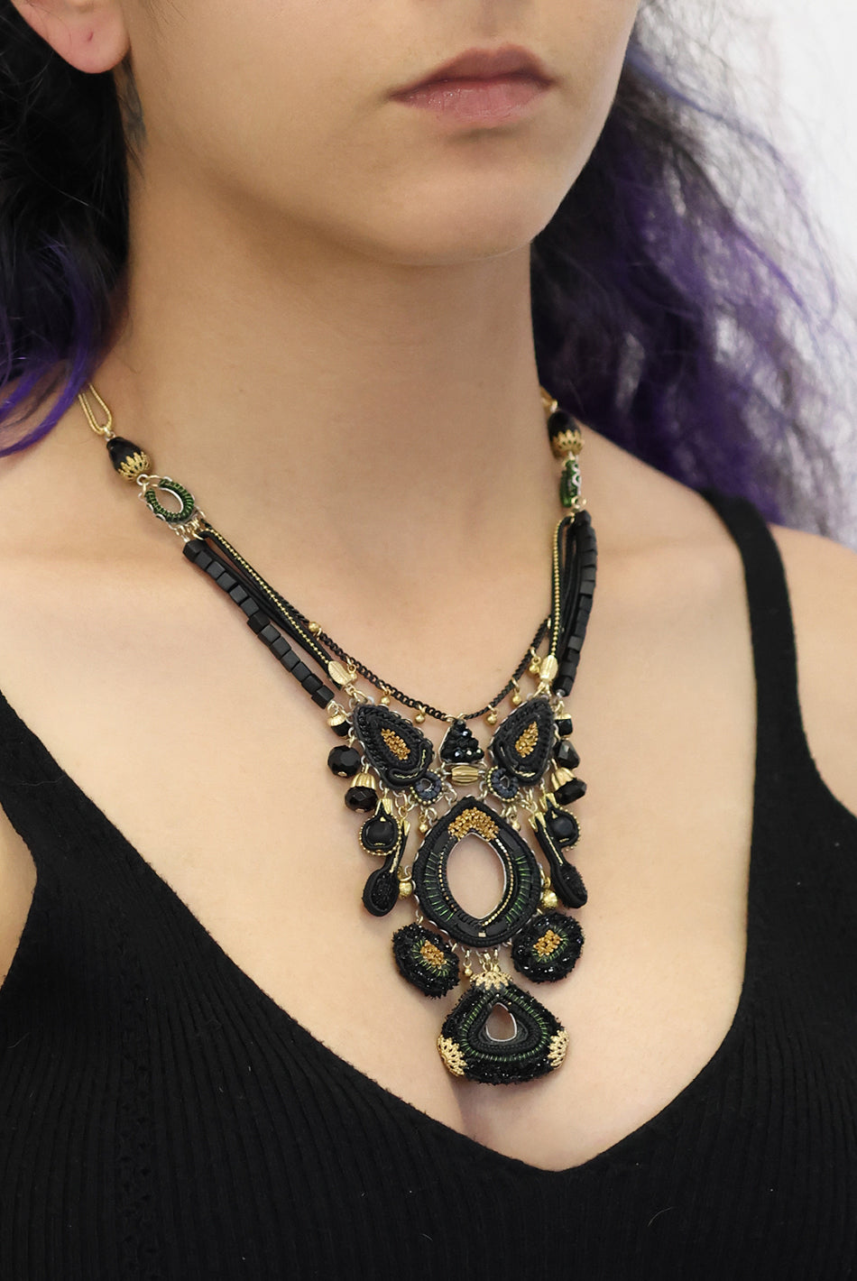 Ayala Bar Jewelry Ayala Bar Gilded Black Set, Obscura Necklace