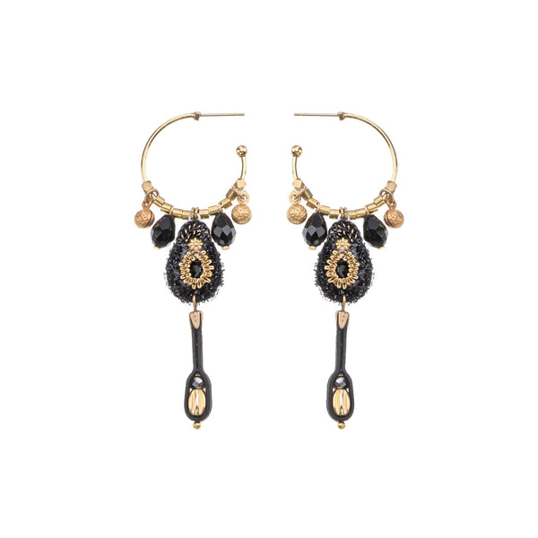 Ayala Bar Jewelry Ayala Bar Gilded Black Set, Orzia Earrings