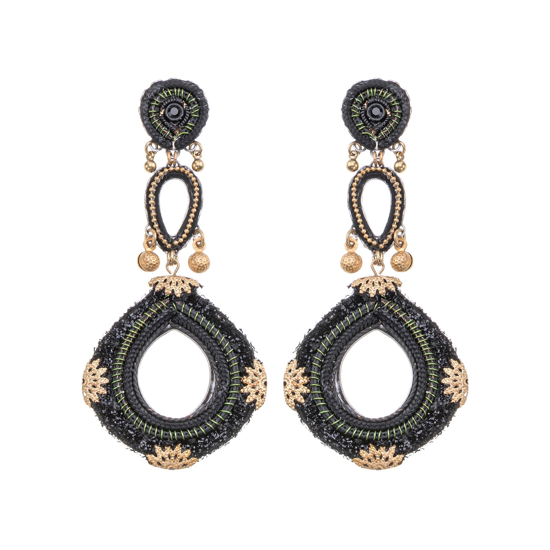 Ayala Bar Jewelry Ayala Bar Gilded Black Set, Velmira Earrings