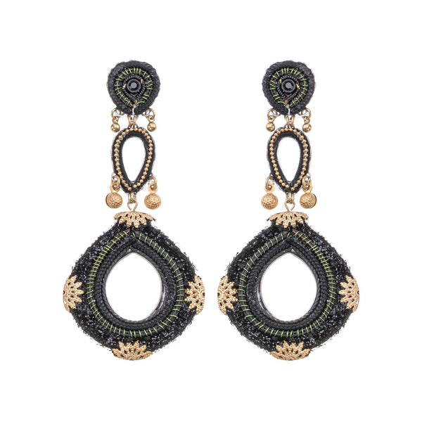 Ayala Bar Jewelry Ayala Bar Gilded Black Set, Velmira Earrings