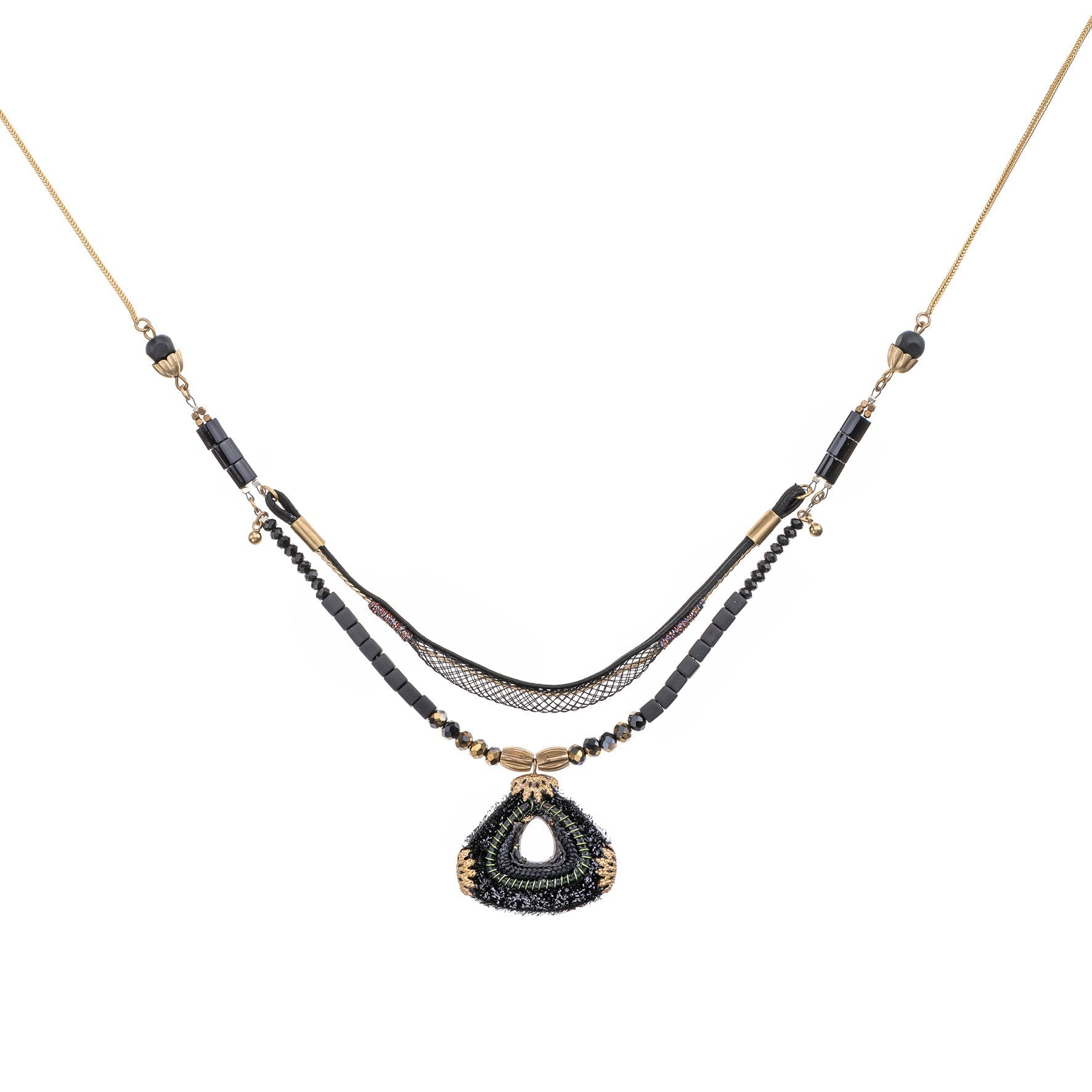 Ayala Bar Jewelry Ayala Bar Gilded Black Set, Zaffira Necklace