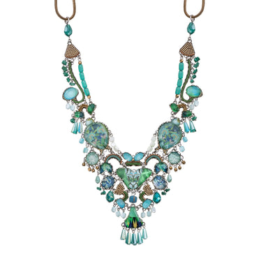 Ayala Bar Jewelry Ayala Bar Green Dramatic Necklace Meadow Set, Aranya