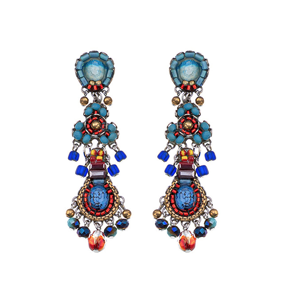 Ayala Bar Jewelry Ayala Bar Heatwave Set, Long Beaded Earrings, Sea Glow