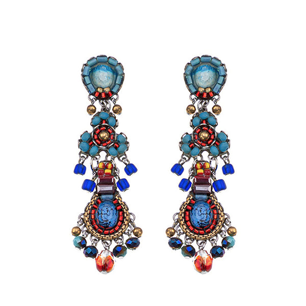 Ayala Bar Jewelry Ayala Bar Heatwave Set, Long Beaded Earrings, Sea Glow