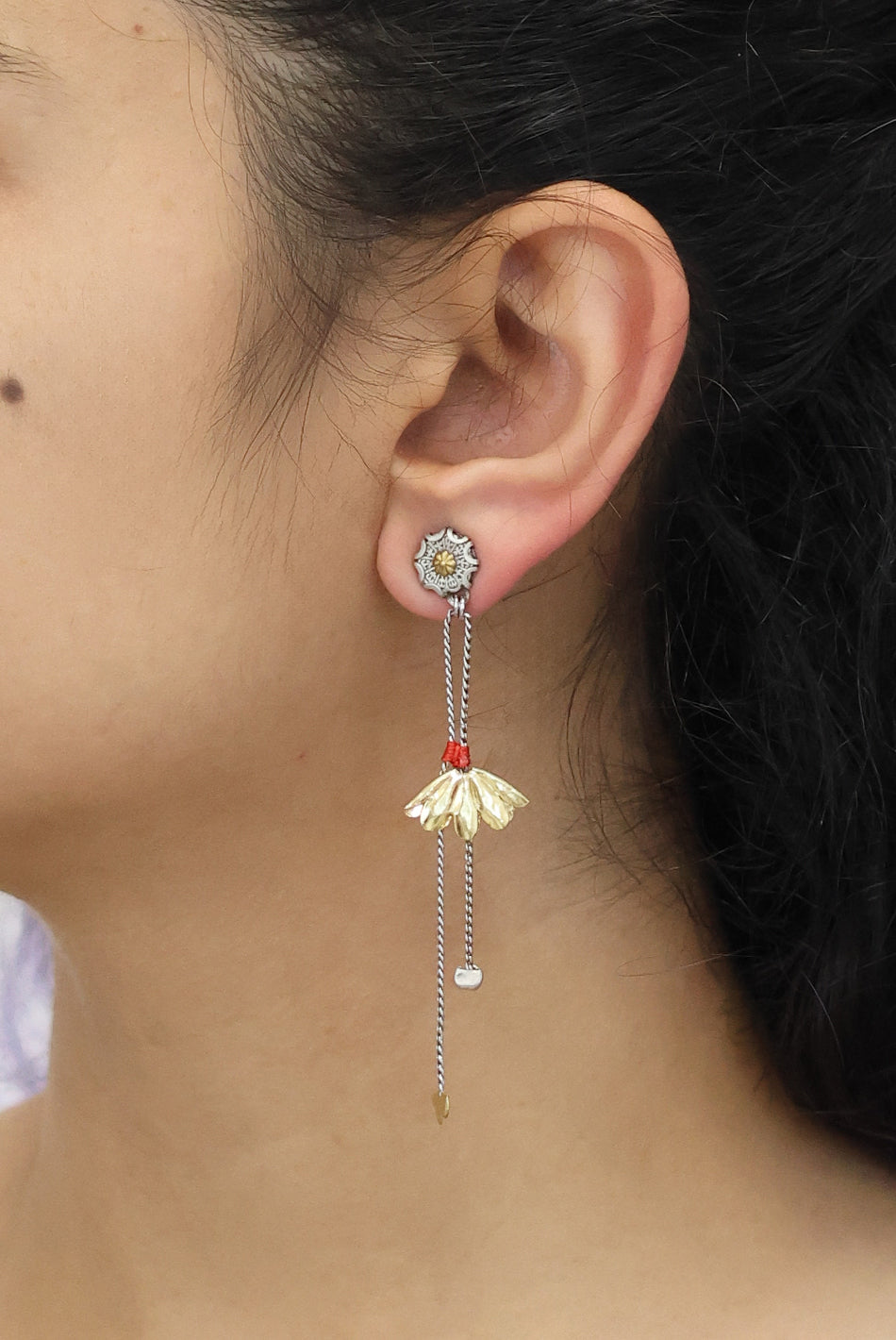 Ayala Bar Jewelry Ayala Bar Metal Bloom Set, Oretta Earrings