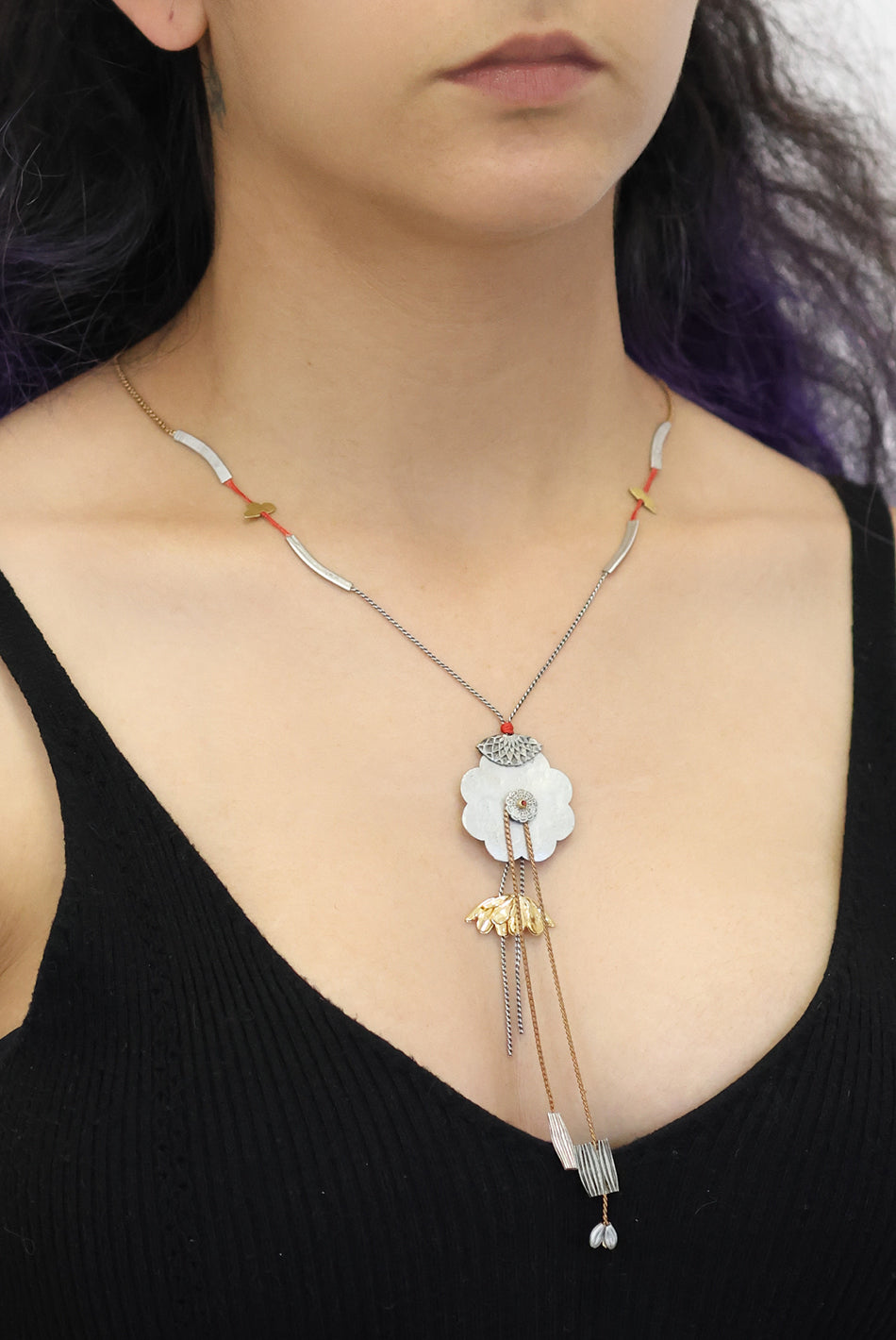 Ayala Bar Jewelry Ayala Bar Metal Bloom Set, Terrania Necklace