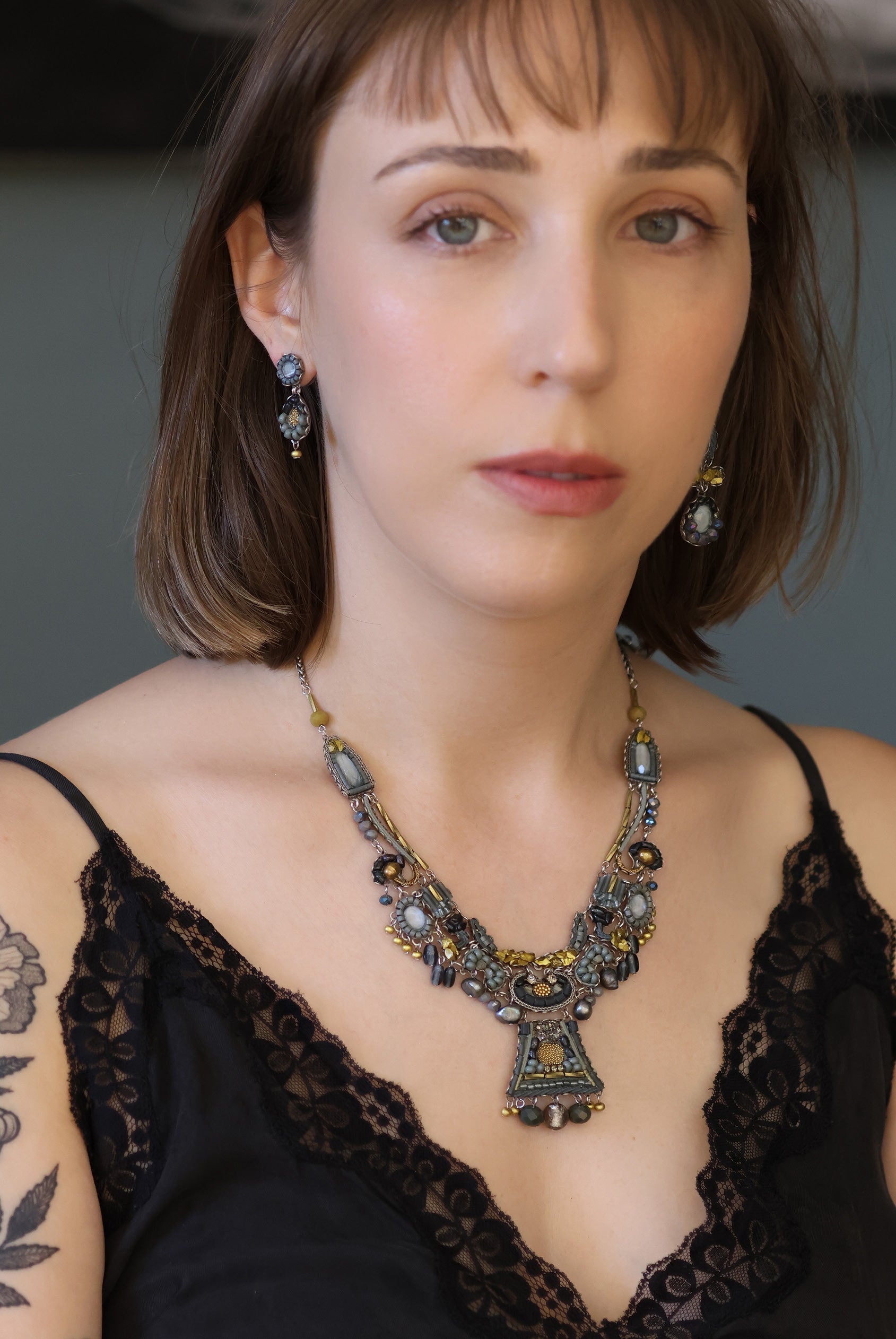 Ayala Bar Jewelry Ayala Bar Moonlight Shimmer Set,Bold Necklace,Notte