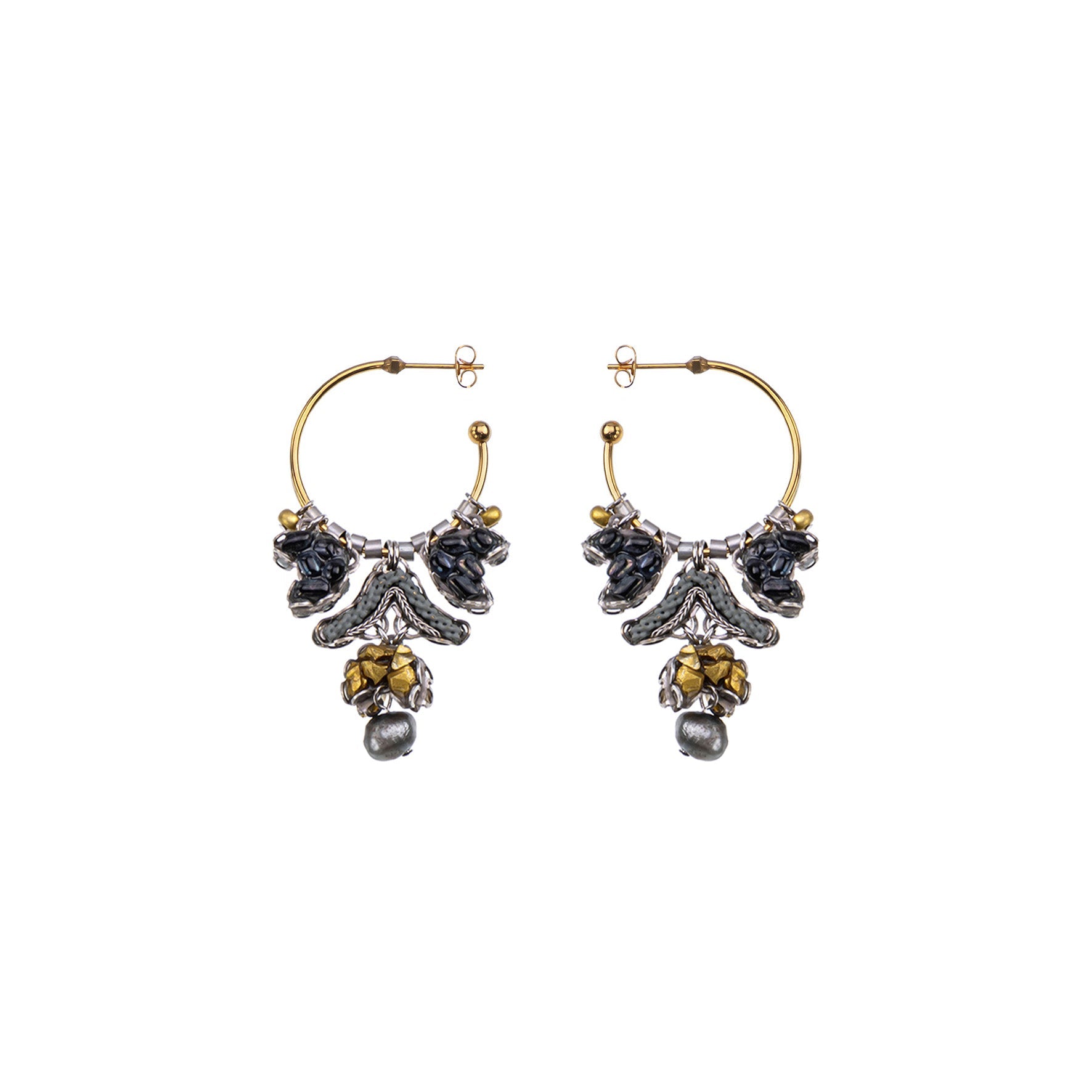 Ayala Bar Jewelry Ayala Bar Moonlight Shimmer Set,Hoop Earring, Oscuro