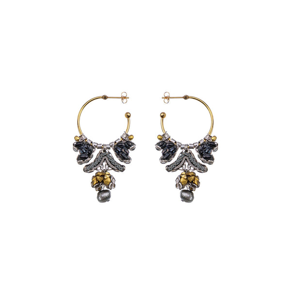 Ayala Bar Jewelry Ayala Bar Moonlight Shimmer Set,Hoop Earring, Oscuro