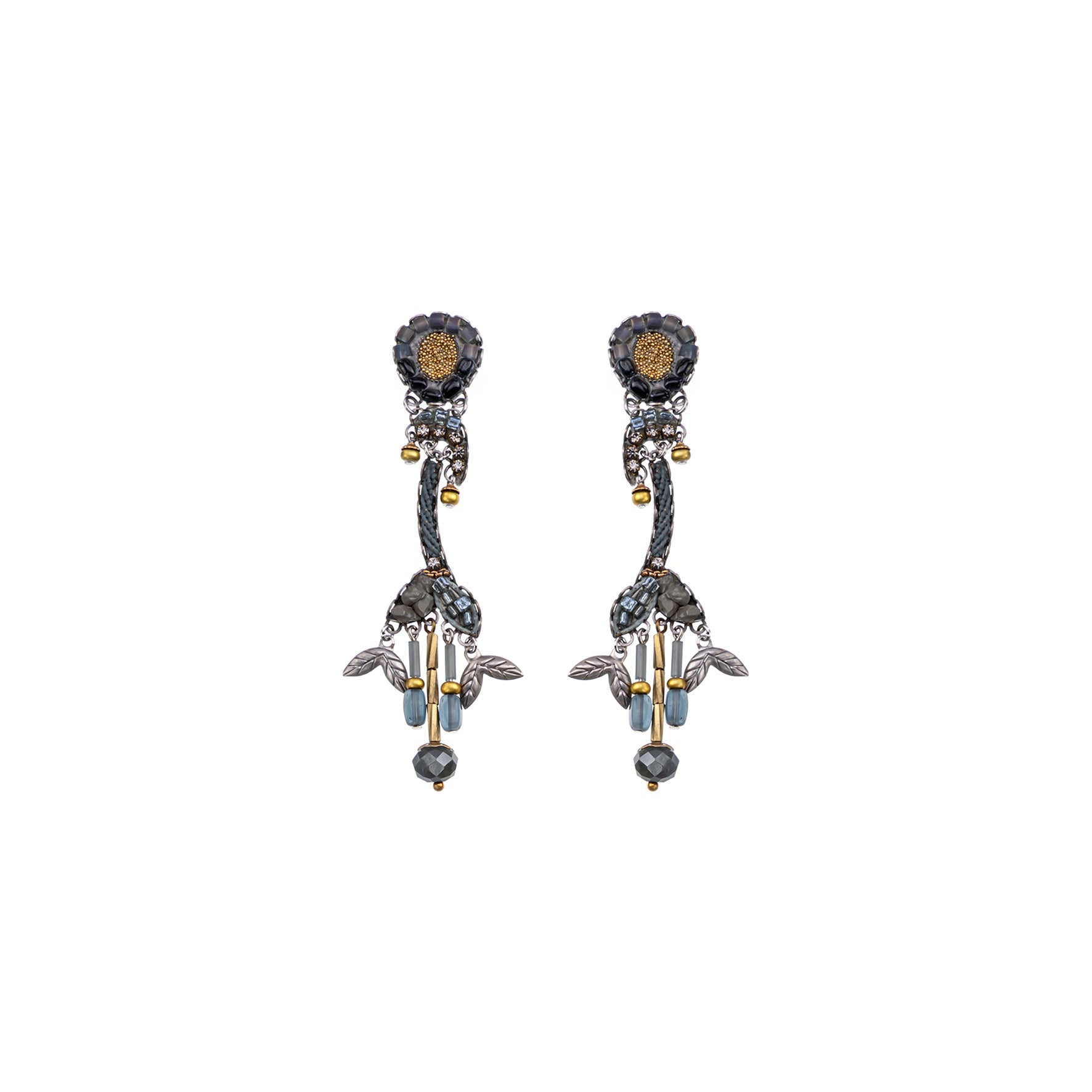 Ayala Bar Jewelry Ayala Bar Moonlight Shimmer Set,Long Earring, Negro
