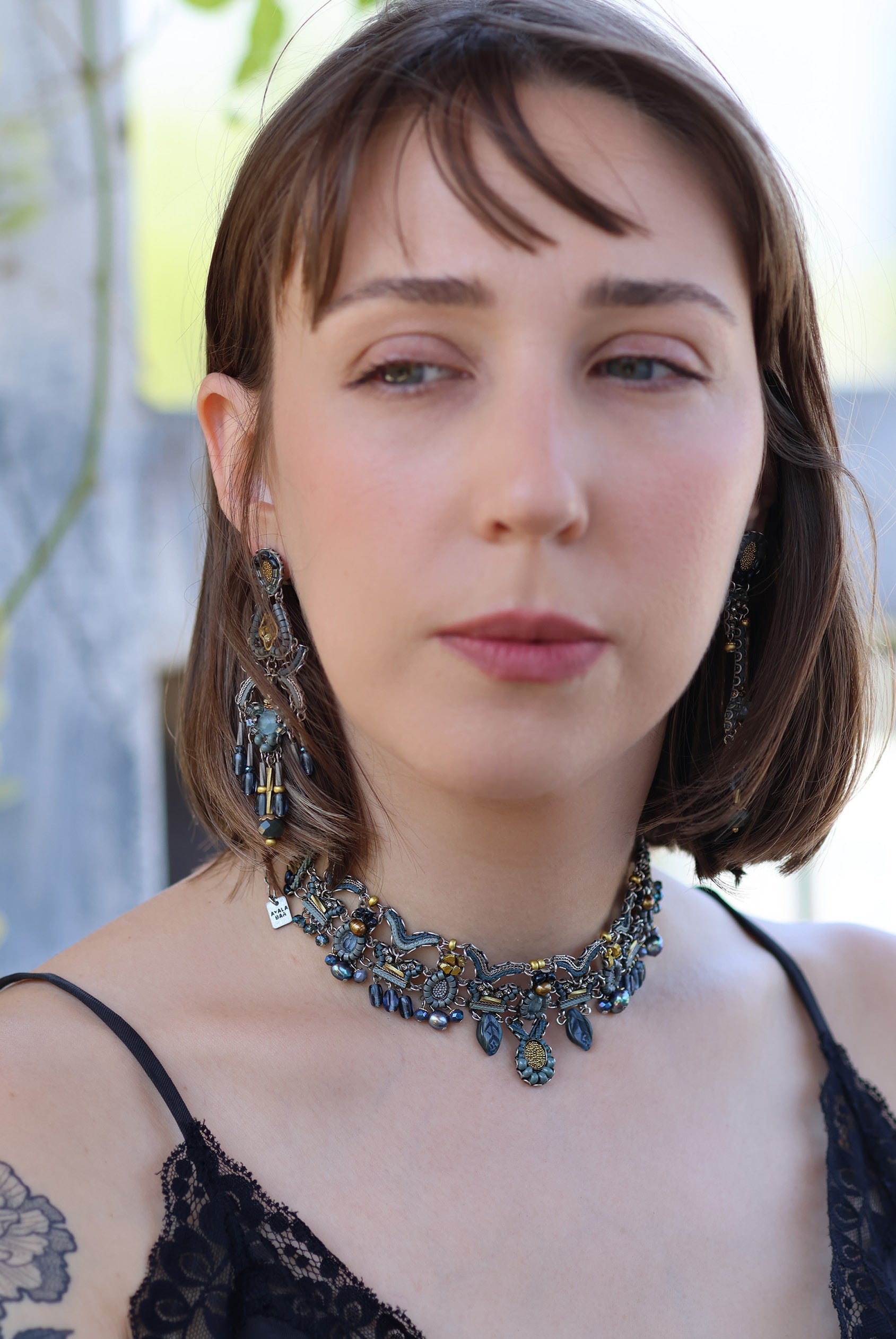 Ayala Bar Jewelry Ayala Bar Moonlight Shimmer Set,Statement Choker Necklace,Ombra