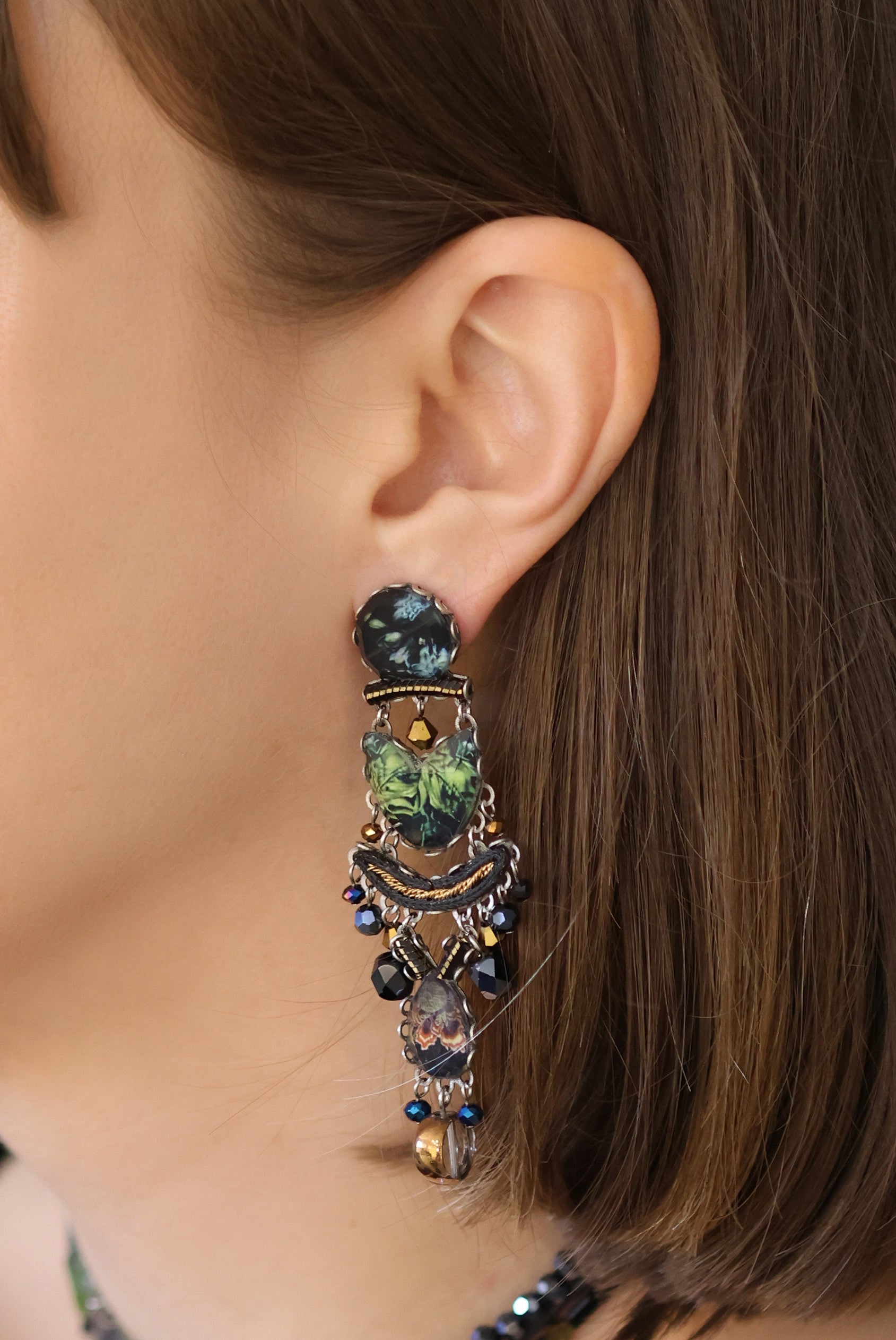 Ayala Bar Jewelry Ayala Bar Mystic Lantern Set,Glass Earring,Amata