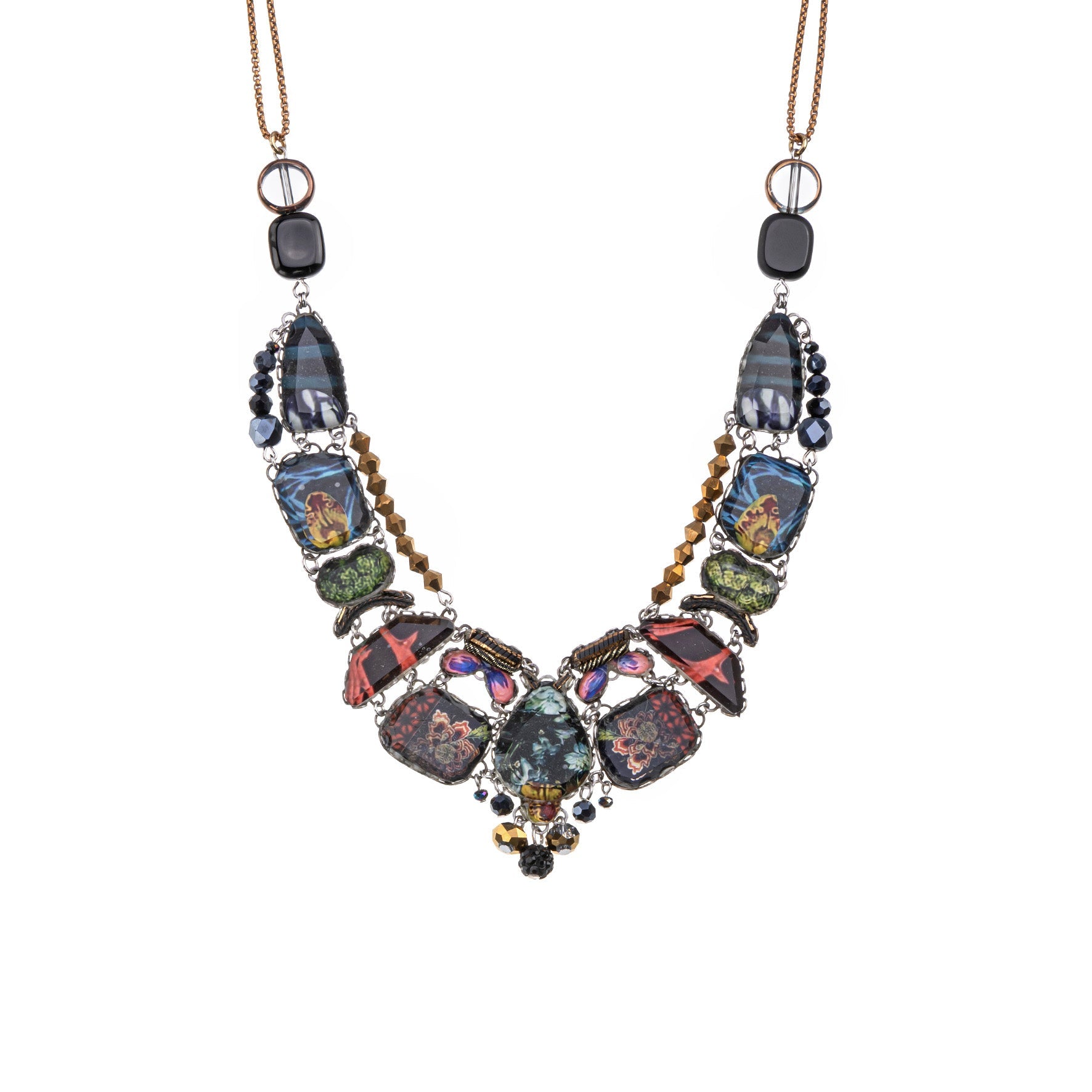 Ayala Bar Jewelry Ayala Bar Mystic Lantern Set,Glass Necklace, Passion