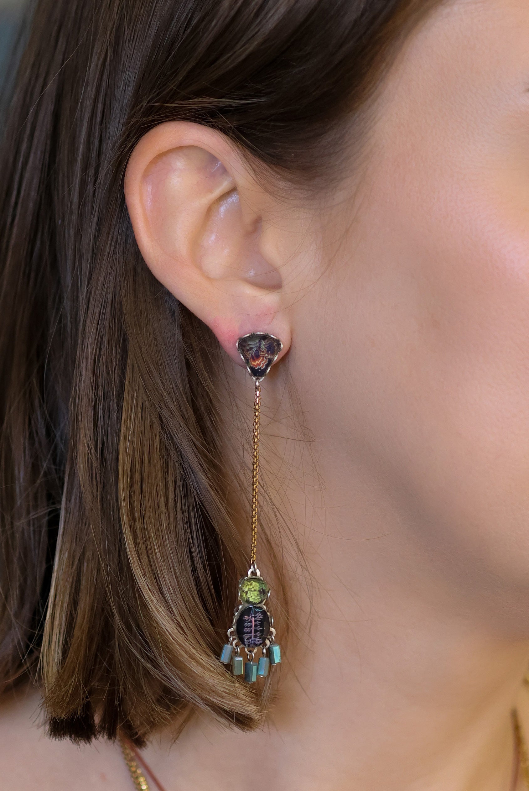 Ayala Bar Jewelry Ayala Bar Mystic Lantern Set,Long  Dangle Earring, Prema
